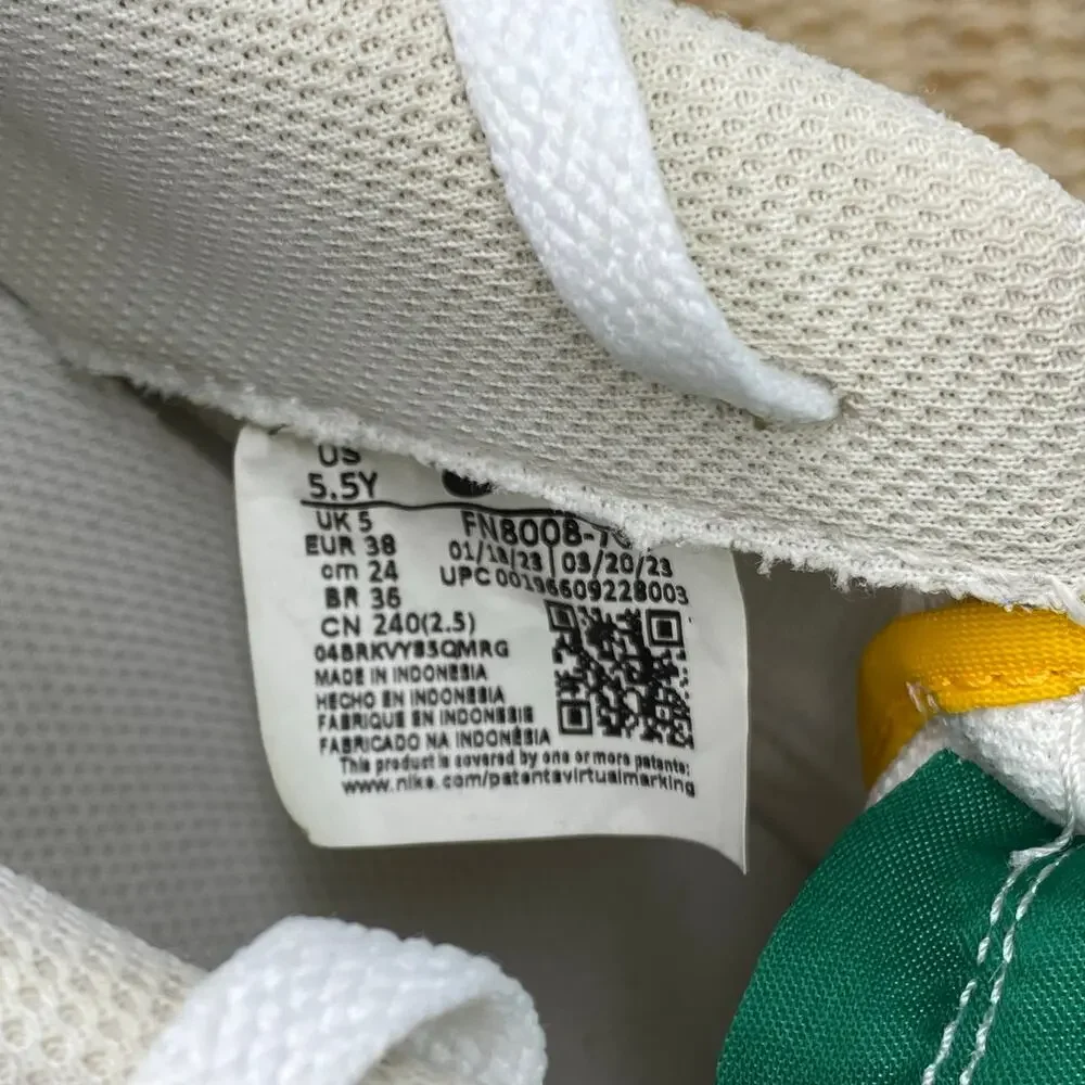 Nike Air Force 1 GS Oakland Athletics Sneakers FN8008-700 Size 5.5Y